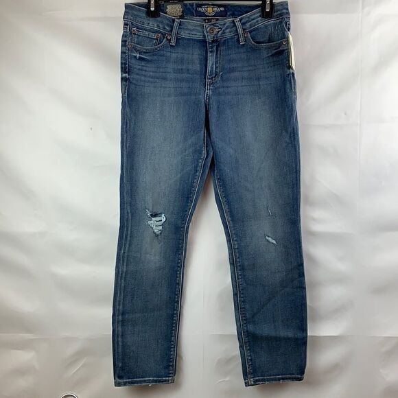 Lucky Brand Lolita Crop Mid Rise Curvy Jeans - Picture 1 of 16